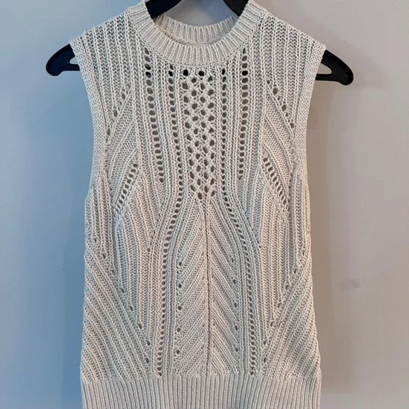*LOT OF 2* KNITTED VEST BANANA REPUBLIC JANETTE COTTON SWEATER TANK sz s - Picture 5 of 15